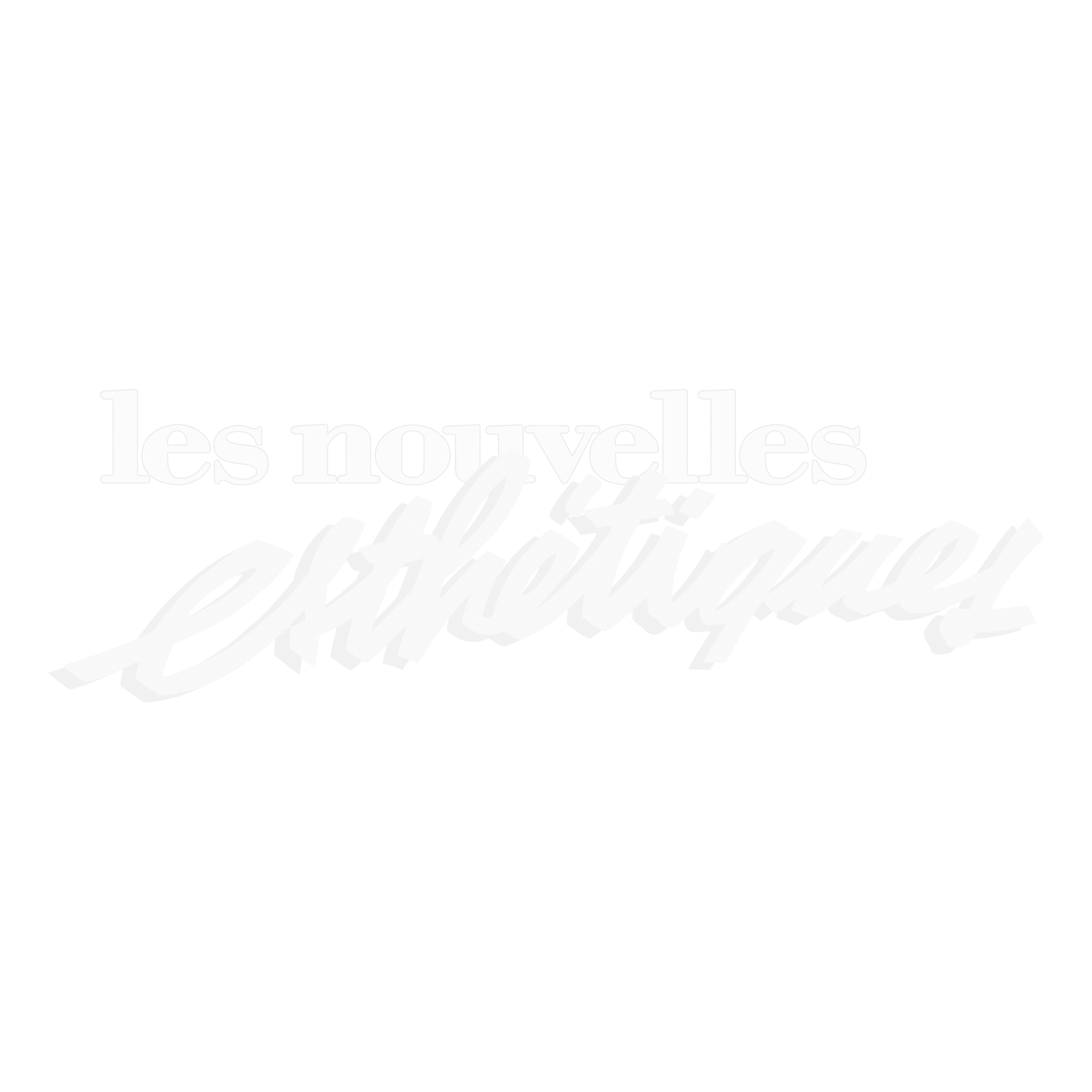 les nouvelles esthétiques logo png blanc