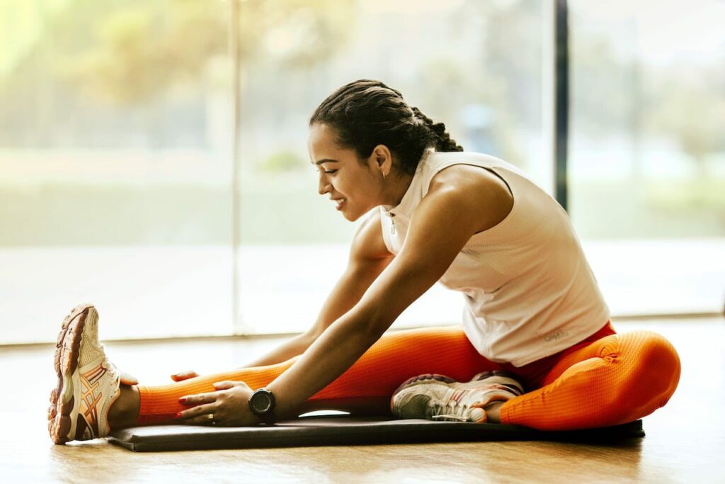 stretching or yoga
